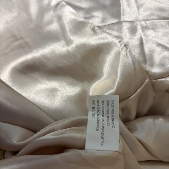 Donna Salyers Champagne Faux Fox Coat sz XL - Picture 11 of 16